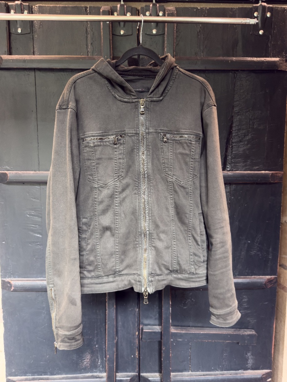 John Varvatos Trucker Jacket Grey XL